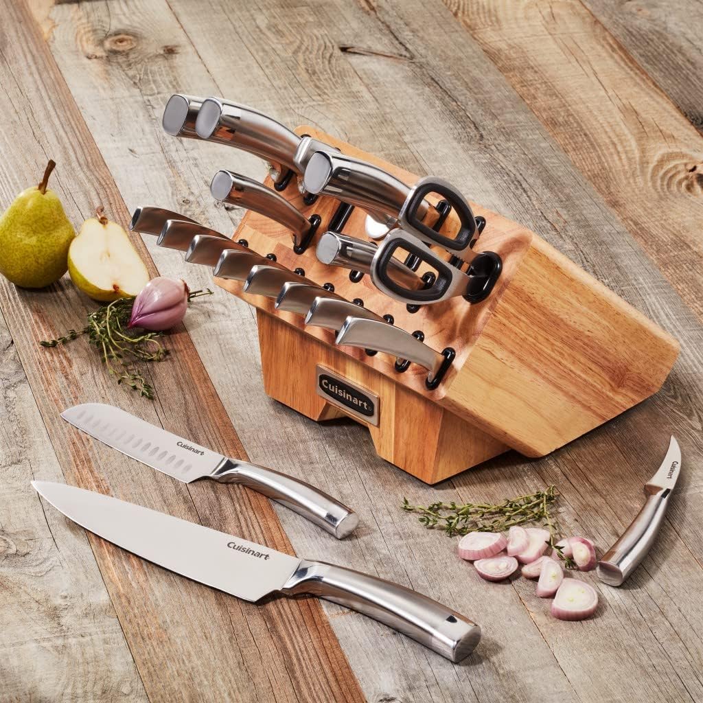 Cuisinart C77SS-19P Normandy 19 Piece Cutlery Block Set, Stainless Steel