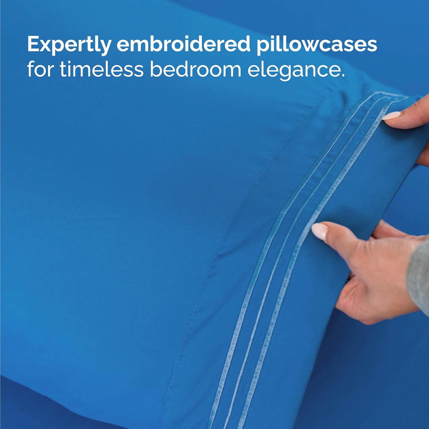 Twin Size 3 Piece Sheet Set - Comfy Breathable & Cooling Bed Sheets Set - Hotel Luxury Bedding for Women, Men, Kids, Teens, Boys & Girls - Deep Pockets, Soft and Wrinkle Free - Oeko-Tex - Royal Blue