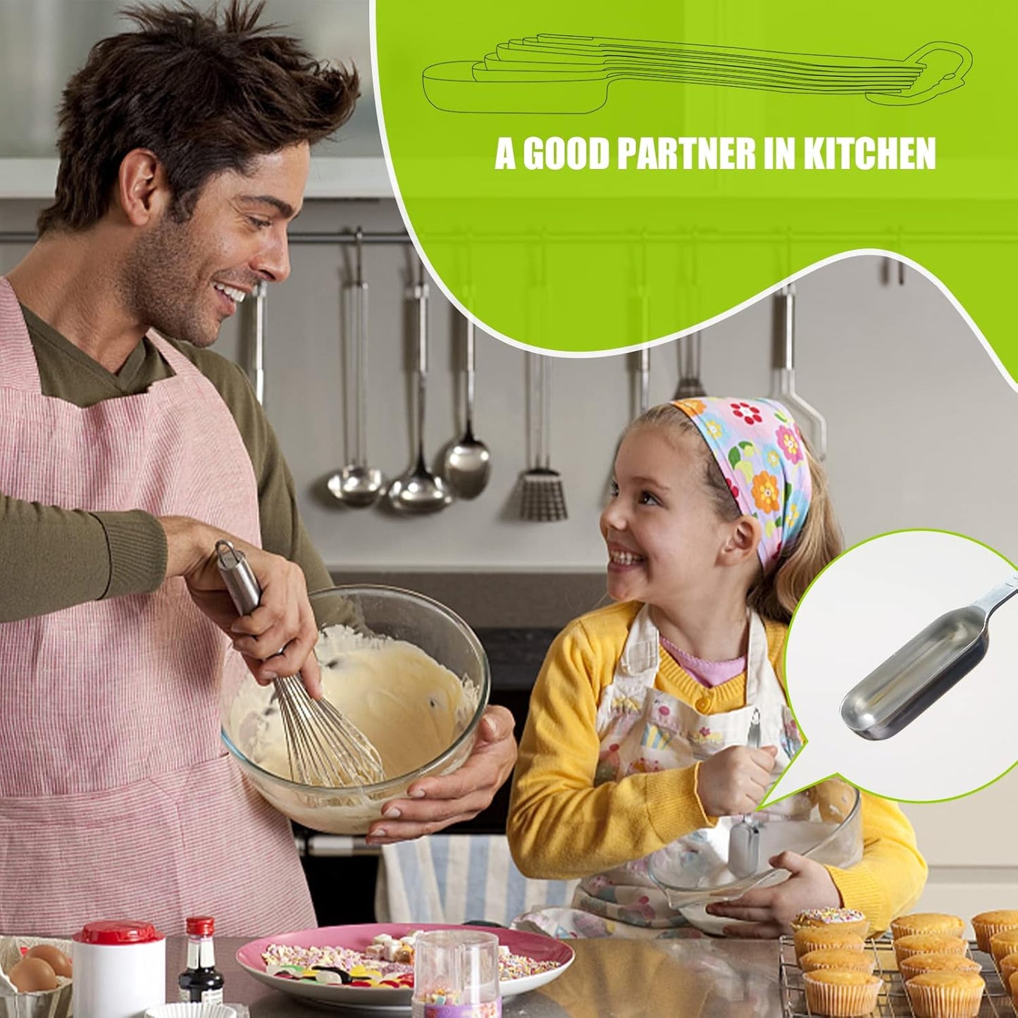 2PCS 3/4Teaspoon (3.75ml) Single Measuring Spoon, Individual Stainless Steel Long Handle Measure Tablespoon Only