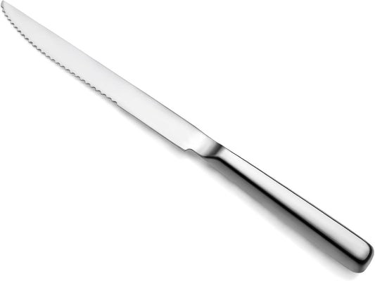 New Star Foodservice Hollow Handle Notched Serving Spoon (Silver, Bread Knife (13-Inch))