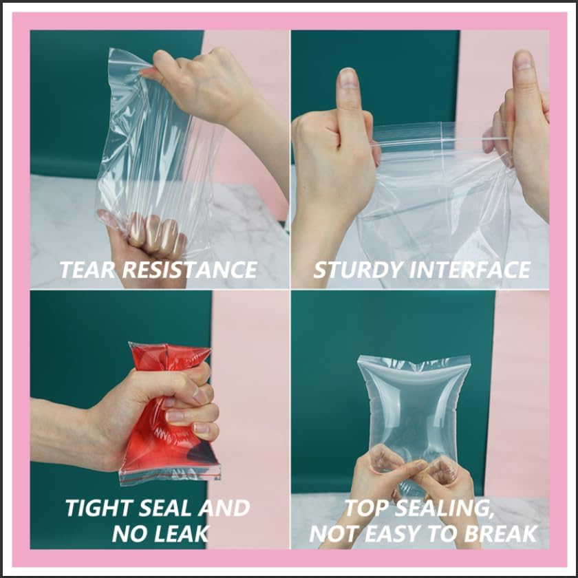 iMailer - 500 Pcs- 10" x 13" Clear Zip Bags - Reclosable Plastic Zip Poly Bags 2 Mil for Prints, Photos, Documents, Clothing, T-Shirt