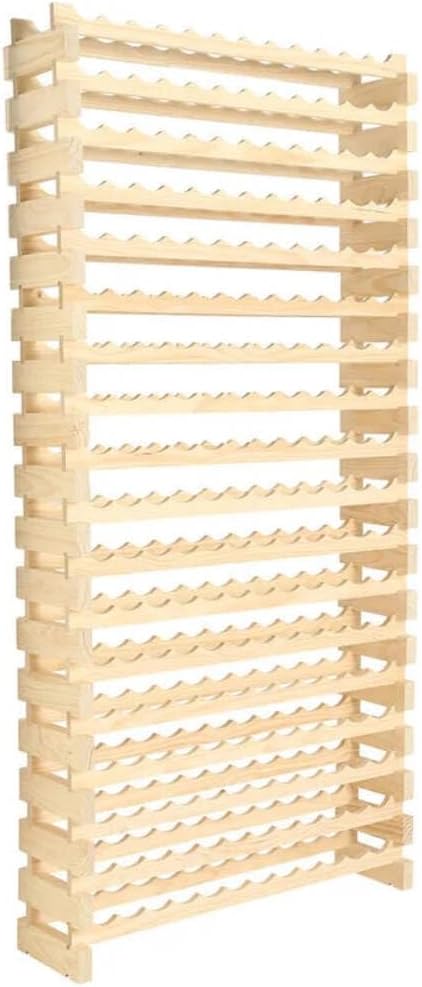 216 Bottle Wine Rack Dark Stain