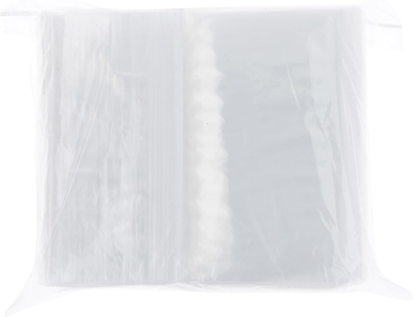 Plymor 6" x 10" (Pack of 100), 4 Mil Heavy Duty Zipper Reclosable Plastic Bags
