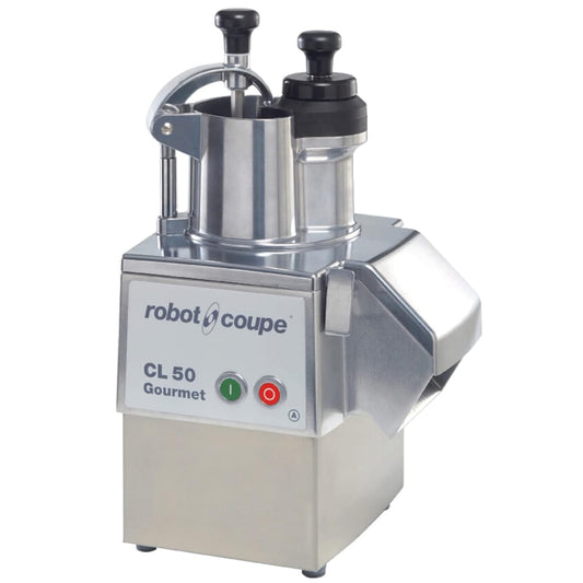 Robot Coupe CL50GOURMET NODISC Single-Speed Cutter Mixer Continuous Feed Commercial Food Processor with Side Discharge, 120v (Discs NOT Included)