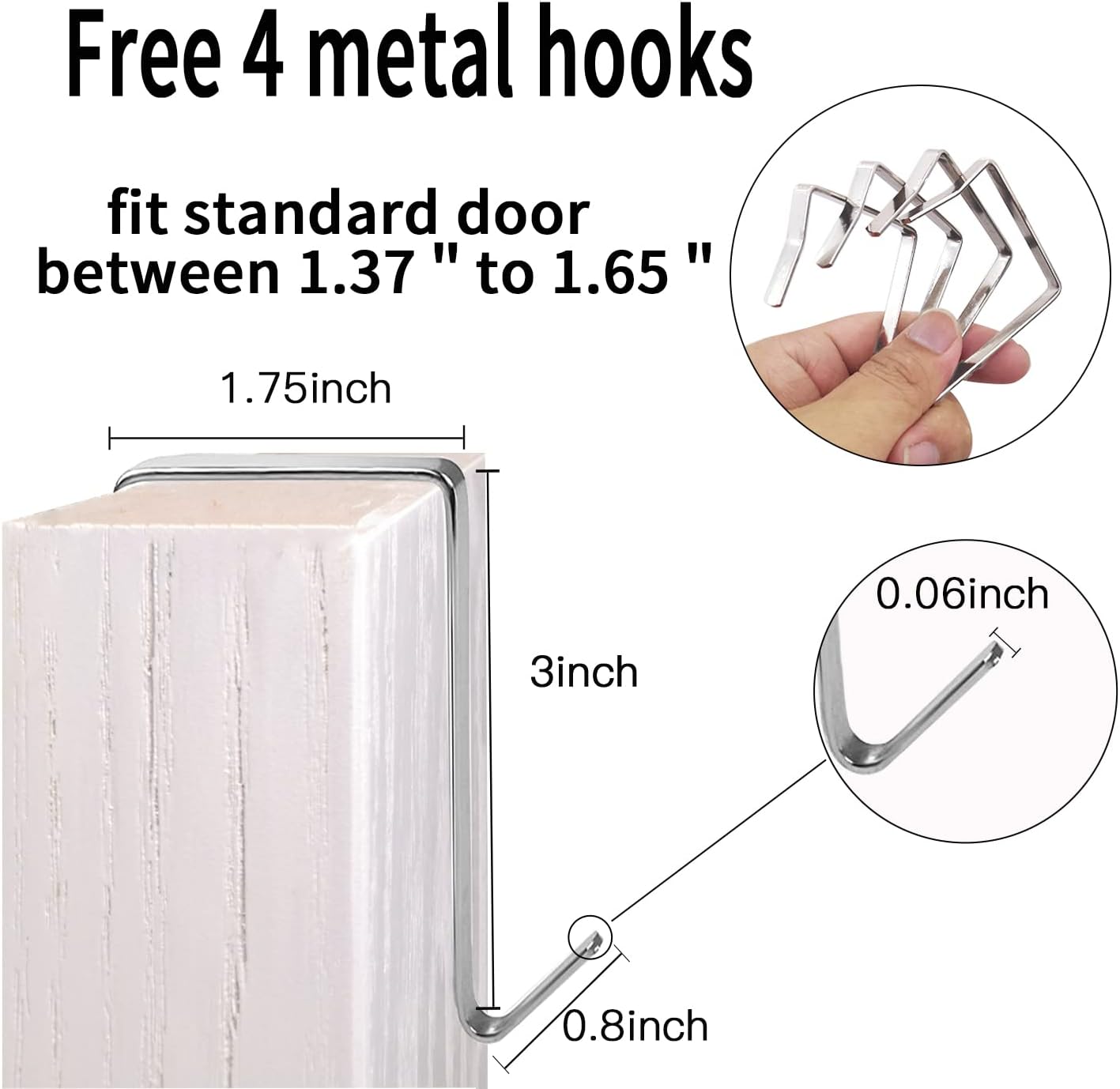 2 Pack Extra Large Hanging Over Door Shoe Organizers,closet shoe organizer shoe rack organizer shoe storage,12+6 Crytal Pockets,8Hooks,black (59"x 21.6")