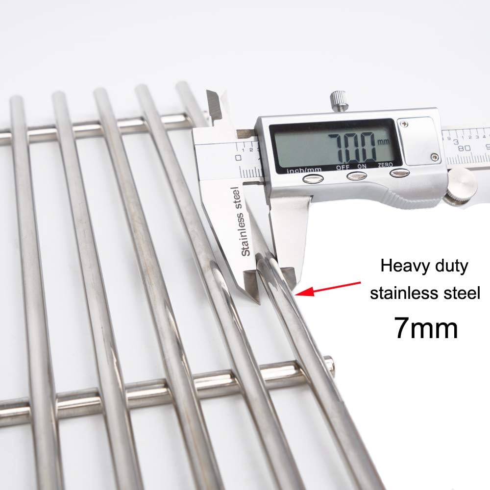 SF7241(4-Pack) 17 5/8" Stainless Steel Cooking Grid Grates Replacement for Kenmore 148.16656010, 148.23682310, 640-05057386-4, 90118. Master Forge SH3118B BG179A, BG179C Gas Grill