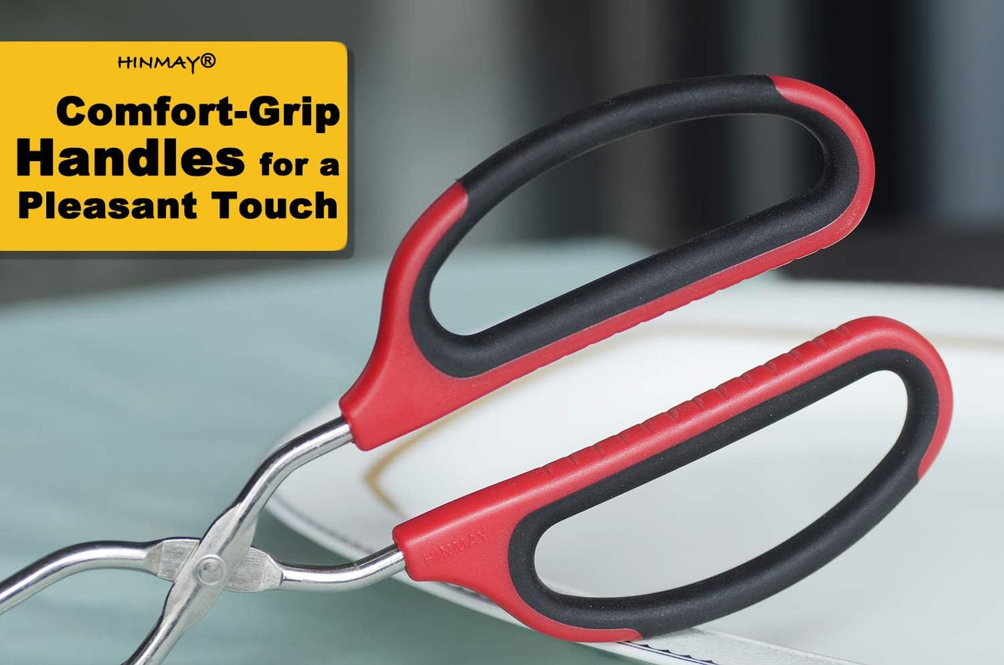 Scissor Tongs 11-Inch Heavy Duty Stainless Steel Scissor Cooking Tongs