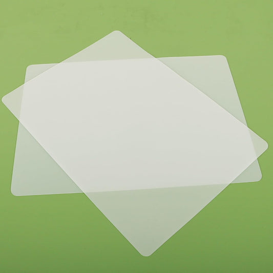 Small Translucent Silicone Mats: 7.9”x9.5” Clear Non-Slip Countertop Protector Liner - Heat Resistant Non-Stick Baking Mat 2/Pack