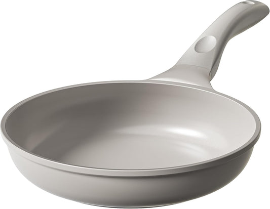 Redchef Nonstick Frying Pan Skillet, Non Stick Ceramic Frying Pan, Egg & Omelet Pans, Non Toxic, Kitchen Healthy Cookware, PFAS & PTFE & PFOA Free,Induction Compatible, Gray, 9.5"