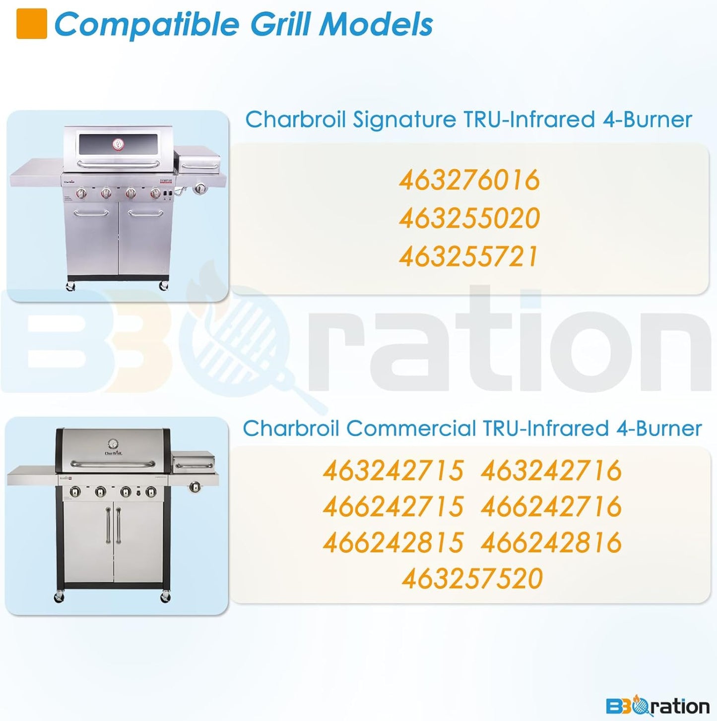 G533-2200-W1 17" Grill Emitter Replacement Parts for Charbroil TRU Infrared 4-Burner Grill 463242715 463242716 466242716 466242815 463257520 463276016 463255020 for Charbroil Grill Replacement Parts