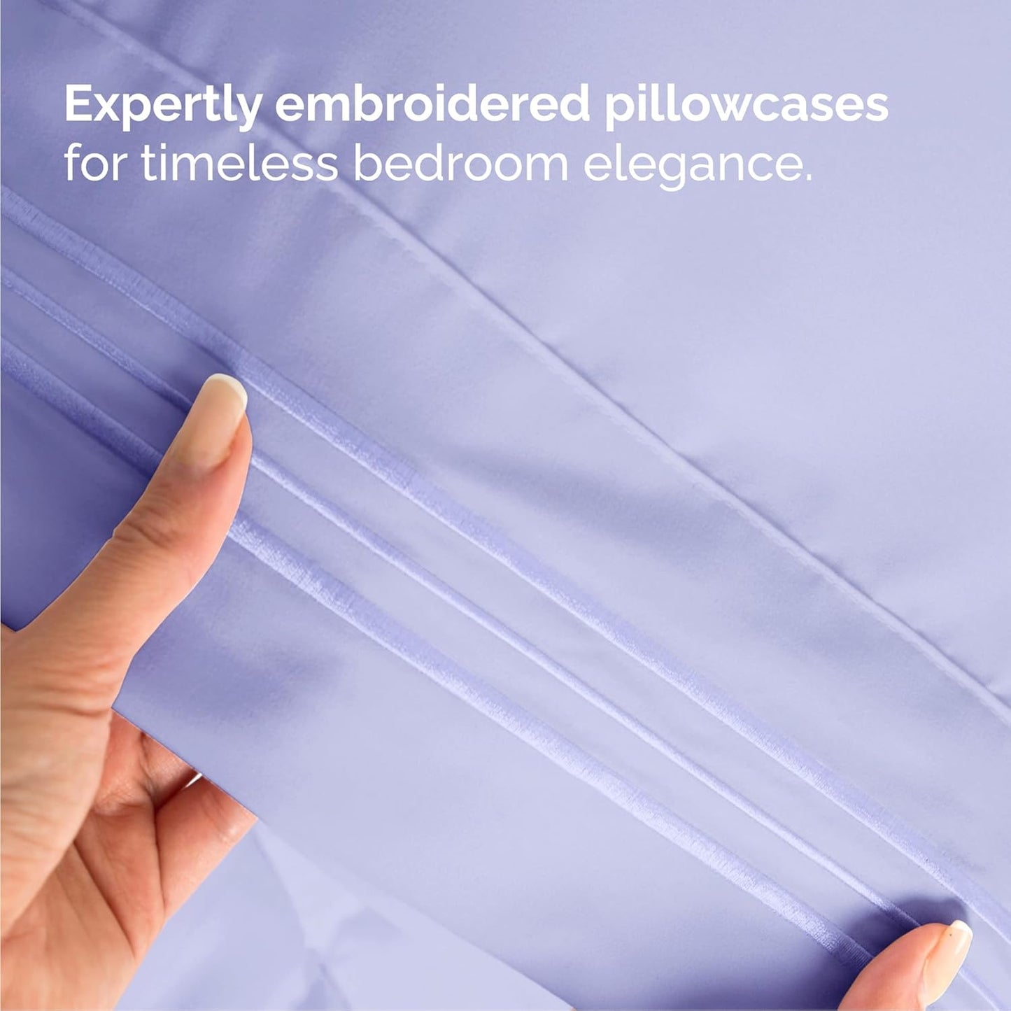 Queen Size 4 Piece Sheet Set - Comfy Breathable & Cooling Bed Sheets Set - Hotel Luxury Bedding for Women, Men, Kids, Teens, Boys & Girls - Deep Pockets, Ultra-Soft, Wrinkle Free - Oeko-Tex - Lavender