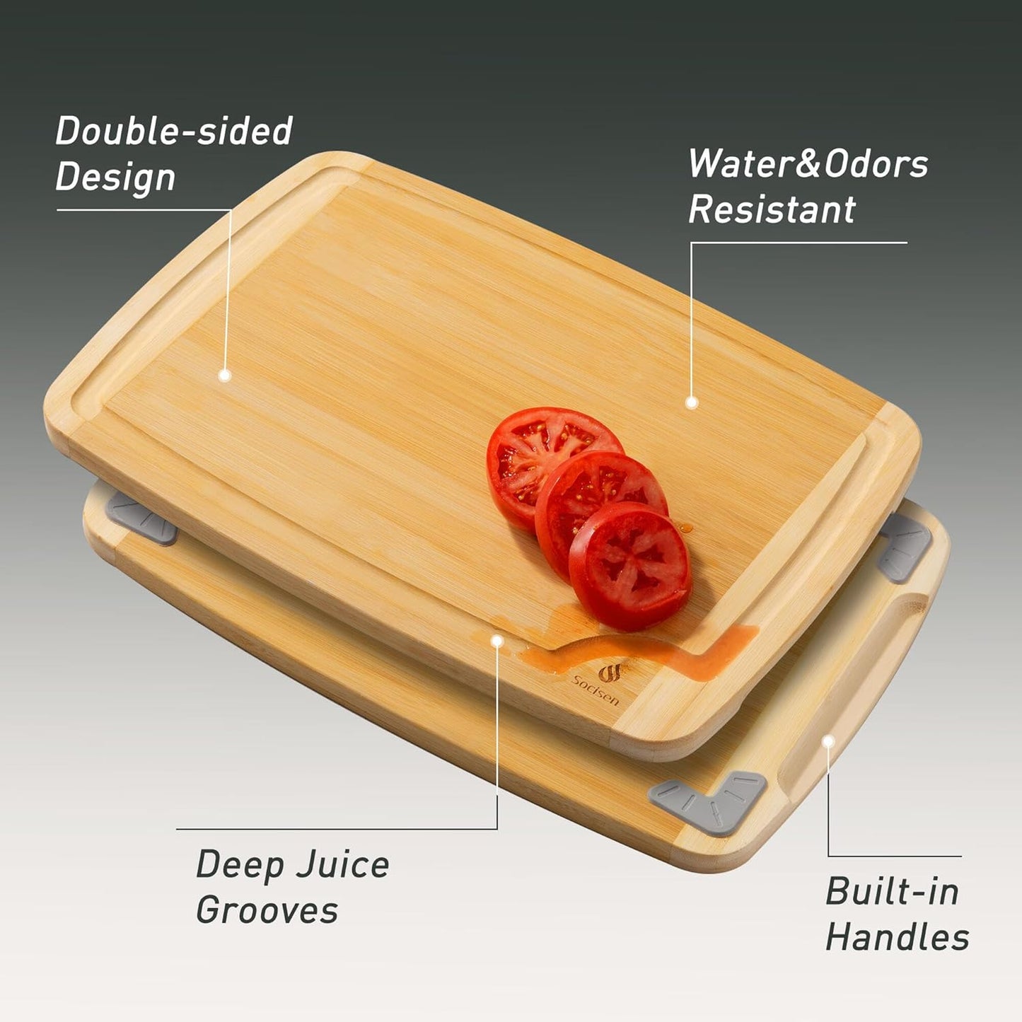 Bamboo Cutting Board Set Non Slip Feet Over Sink Acrylic Counter Lip Glass Plastic Smart Clear Countertop Marble Organizer Engraved Holder Flexible Round Black Stone Thin Bar White Commercial Metal