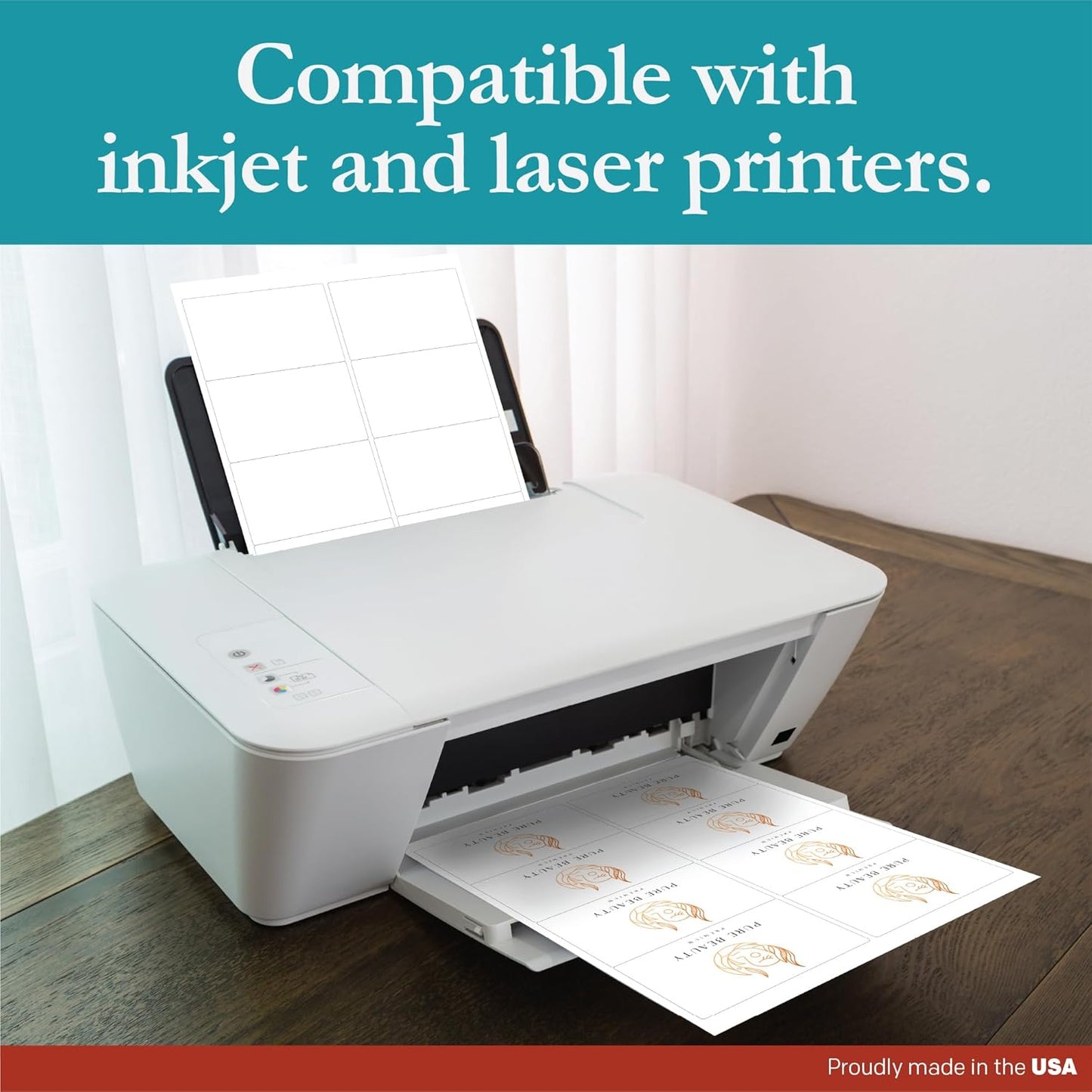 Premium Label Supply White Sticker Shipping/Mailing Labels – 4" x 2.5" – Laser/Inkjet Compatible – (8 per Sheet), 2000 Sheets – 16,000 Total Adhesive Labels