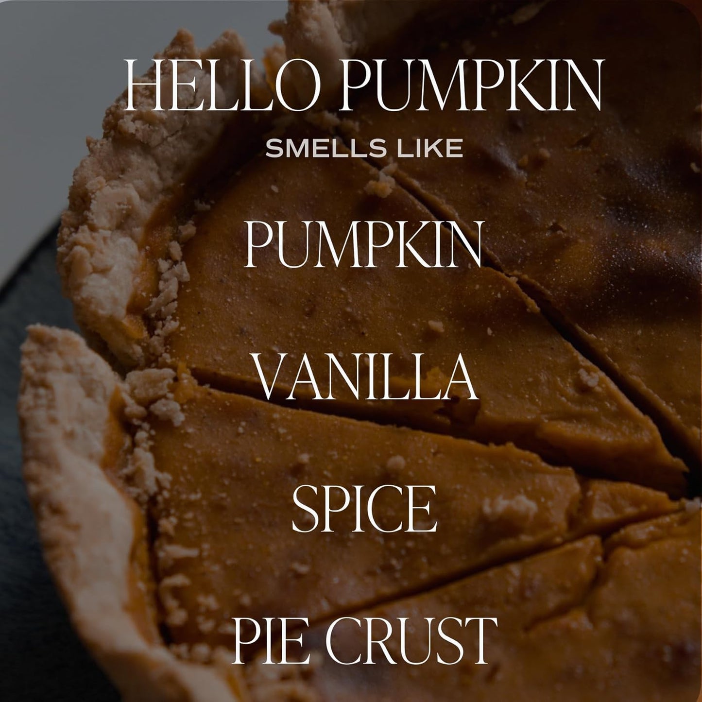 Sweet Water Decor Hello Pumpkin Candle - Fall Soy Candles with Pumpkin, Warm Spices, Vanilla and Buttery Pie Crust - Pumpkin Candles for Home with 40 Hours Burn Time - 9Oz Black Lid Amber Jar Candle