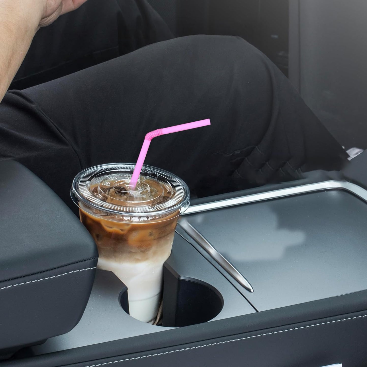 [Honest ECO ] 9.45inch Flexible Plastic Straws Extra Long Bendy Straws Prefer for Tall Glassees/Water Tumbler/Bottled Drinks/All Hot or Cold Low Viscosity Drinks (Neon)