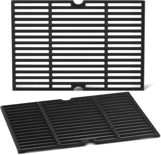 146.16142210 PG-40409SOLB Grill Grates Replacement Parts for Kenmore Gas Grill Parts 146.46372610 146.10016510 40900204 146.34461410 146.46366610 146.10017510 146.16198210 Cast Iron Cooking Grid 2 Pcs