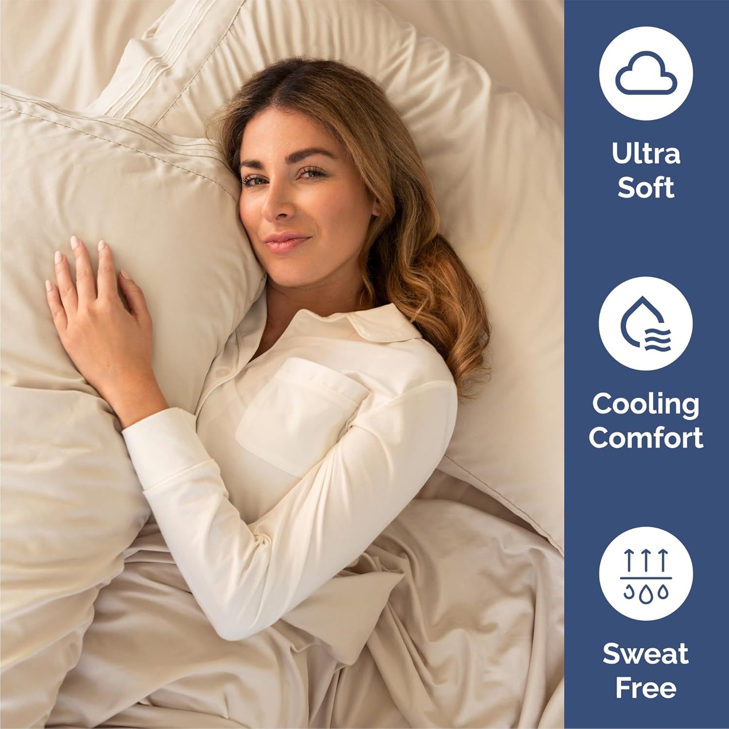 Queen Size 4 Piece Sheet Set - Comfy Breathable & Cooling Bed Sheets Set - Hotel Luxury Bedding for Women, Men, Kids & Teens - Deep Pockets, Easy Secure Fit, Soft and Wrinkle Free - Oeko-Tex - Wheat