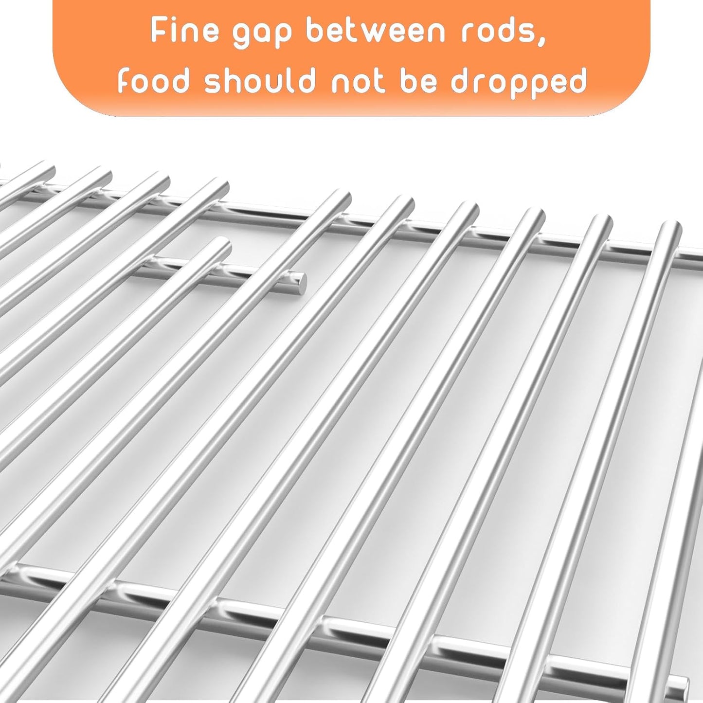 15'' Stainless Steel Grill Grate for Broil-Mate 165154 195554, Broil King Replacement Grates 986557, 9869-54, 9869-57, Signet 70, 20, 90, Crown 10, 20, 40, 90, Huntington 6666-54, Sterling1155-54