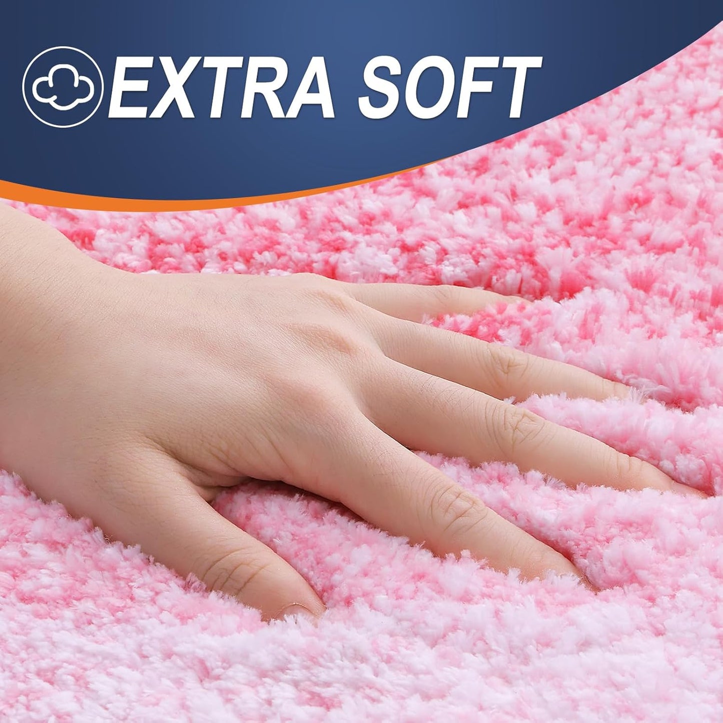 OLANLY Bathroom Runner Rugs 70x24, Extra Soft Absorbent Microfiber Bath Rugs, Rubber Backing, Quick Dry, Machine Washable Bath Mats for Bathroom Floor, Tub and Shower, Home Decor Accessories, Pink