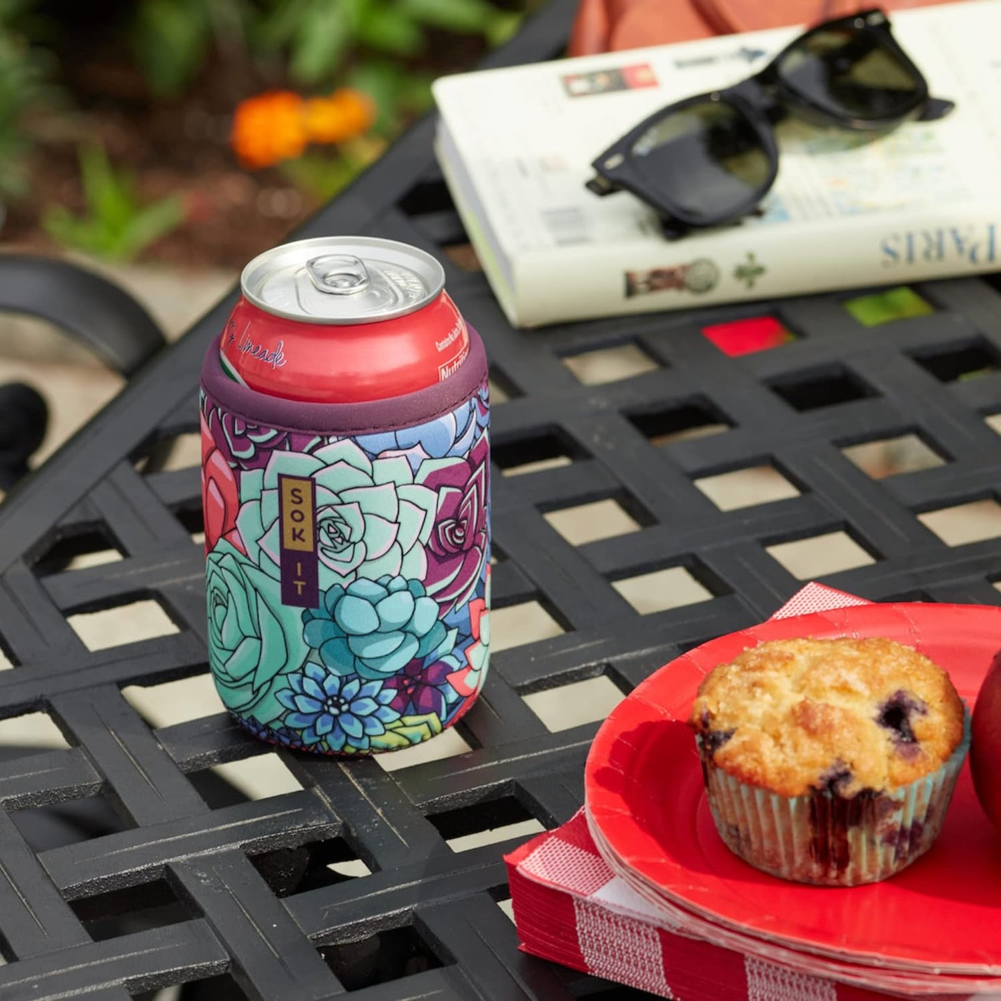 Sok It CanSok Sleeve for Beer & Soda Insulated Neoprene Cover (Like Fine China, 12oz Can Sleeve)
