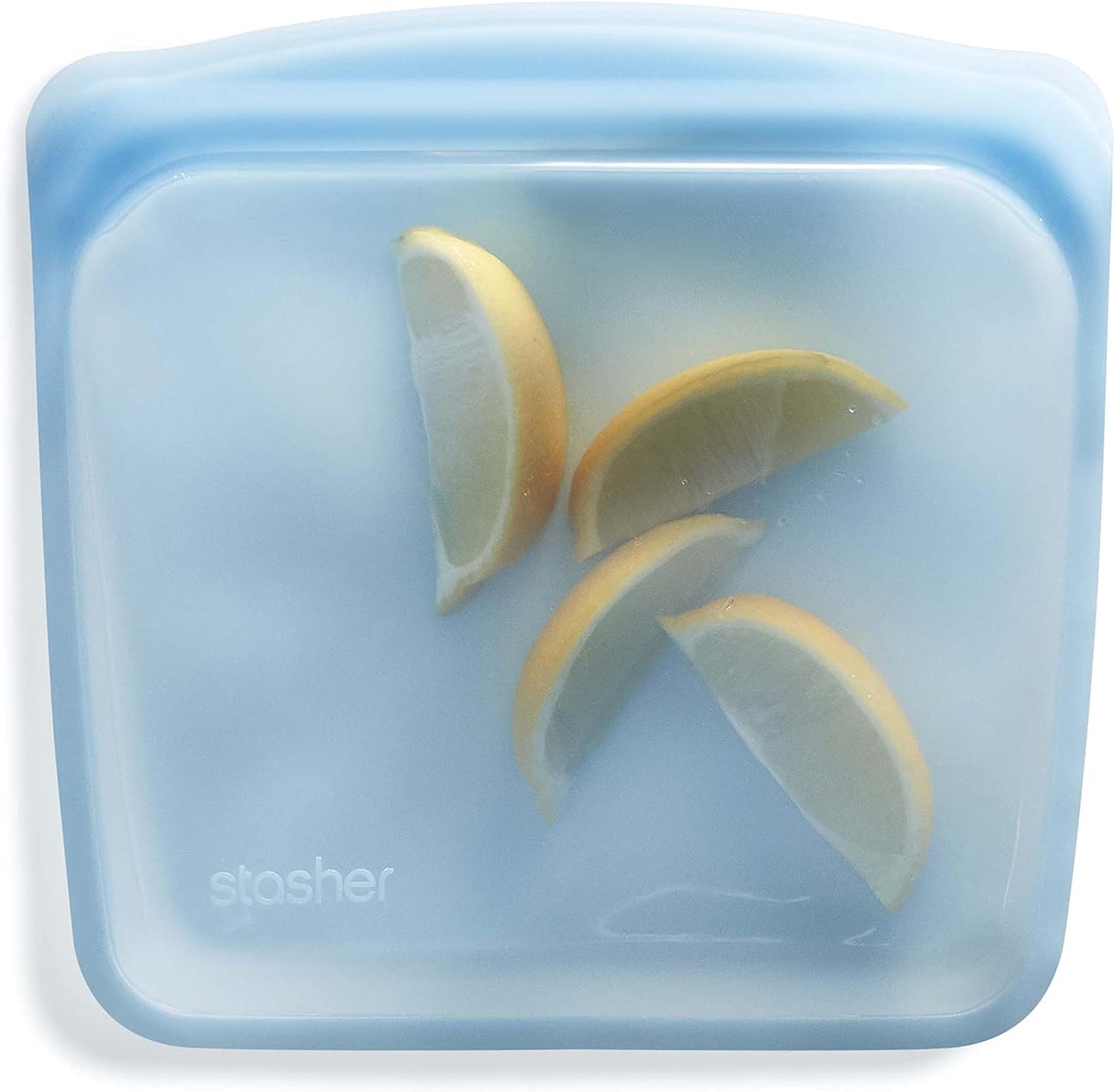 Stasher Premium Silicone Reusable Food Storage Sandwich Bag, Blue, Microwave, Sous Vide, Dishwasher, Oven and Freezer Safe, BPA Free, Leak-free, Eco-friendly, 28 Oz