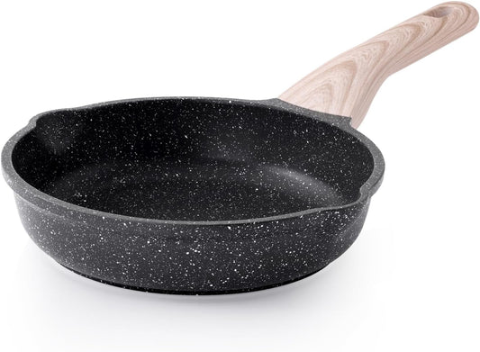 Nonstick Frying Pan Skillet, 8 Inch Small Egg Omelet Pan, Healthy and Non Toxic, Induction Compatible, PFOA Free