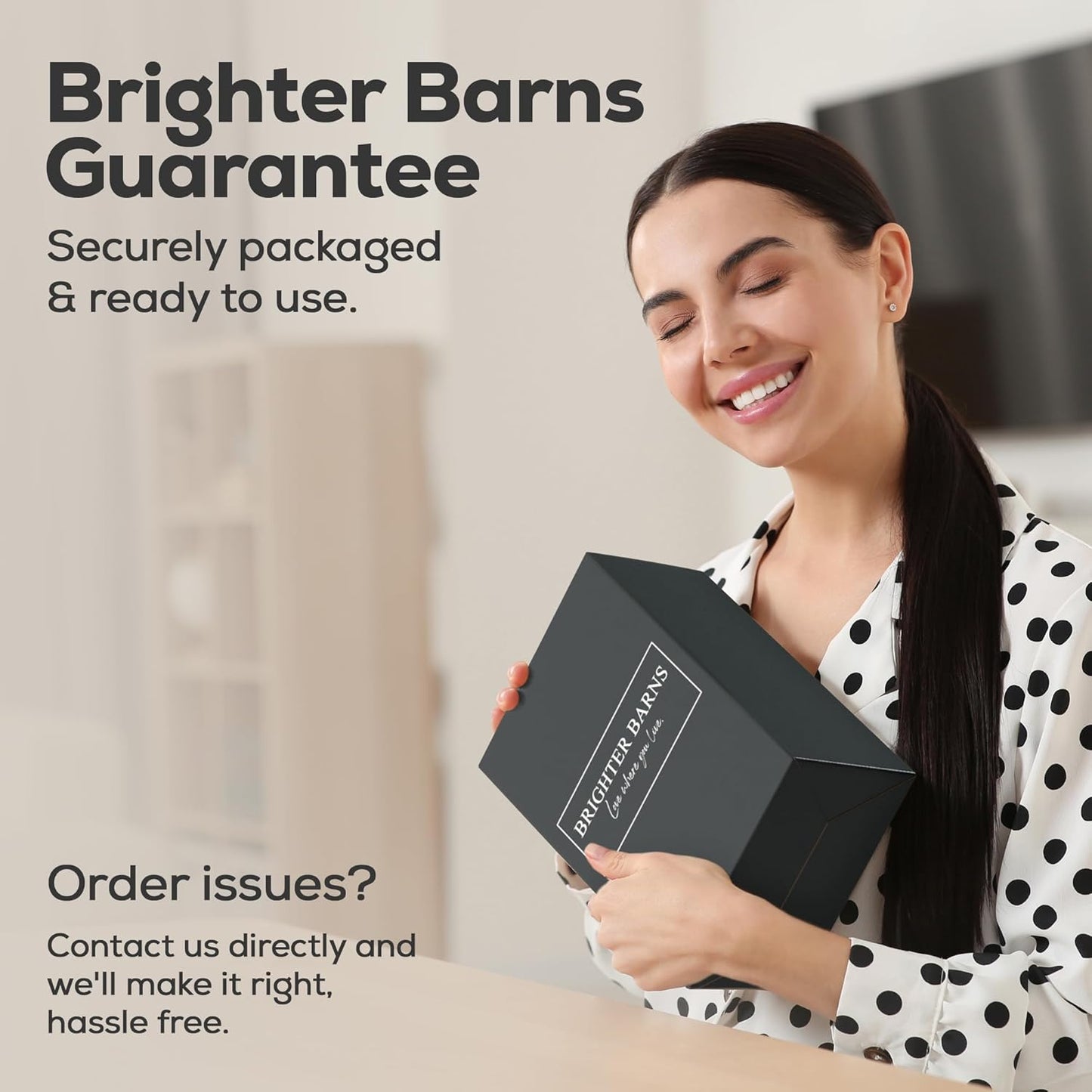 Luxury Glass Hand and Dish Soap Dispenser Set by Brighter Barns - Kitchen Soap Dispenser Set with Stainless Steel Pump for Kitchen Sink - Neutral Modern Farmhouse Home Decor for Airbnb (Black/White)