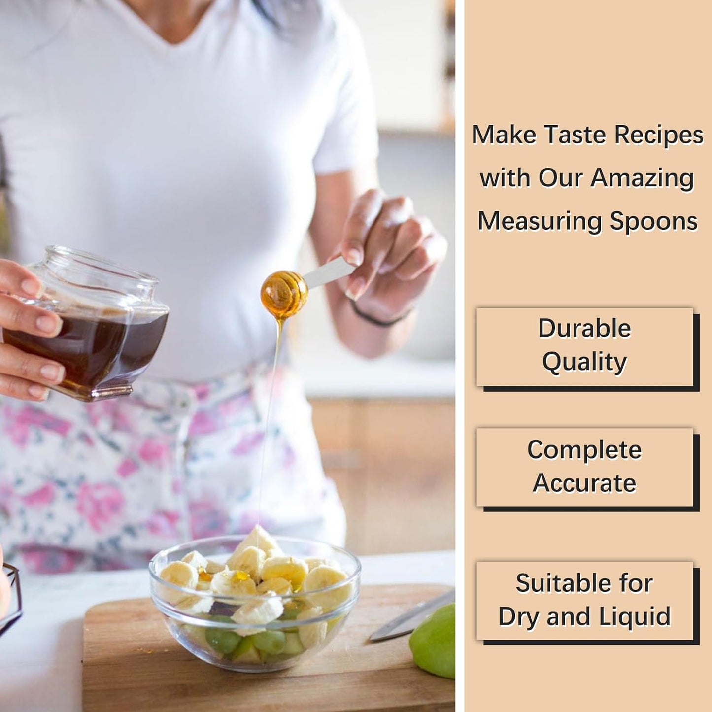 5PCS 3/4tsp (1/4tbsp, 1/8oz, 3.75ml) Single Measuring Spoon, Stainless Steel Individual Teaspoons Only