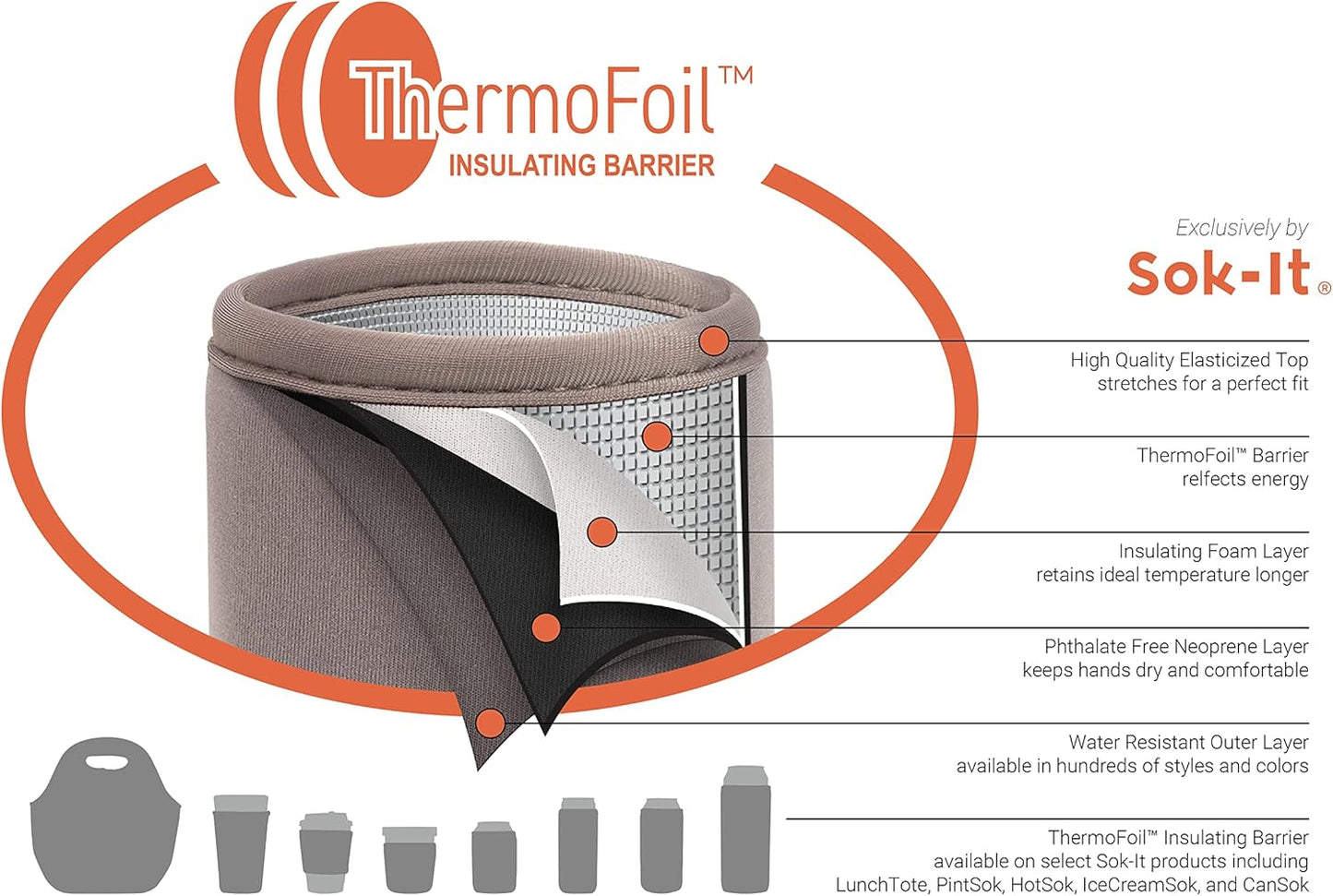 Sok It IceCreamSok Insulated Neoprene Cover (Blushing Blooms, Tapered Ice Cream Pints)