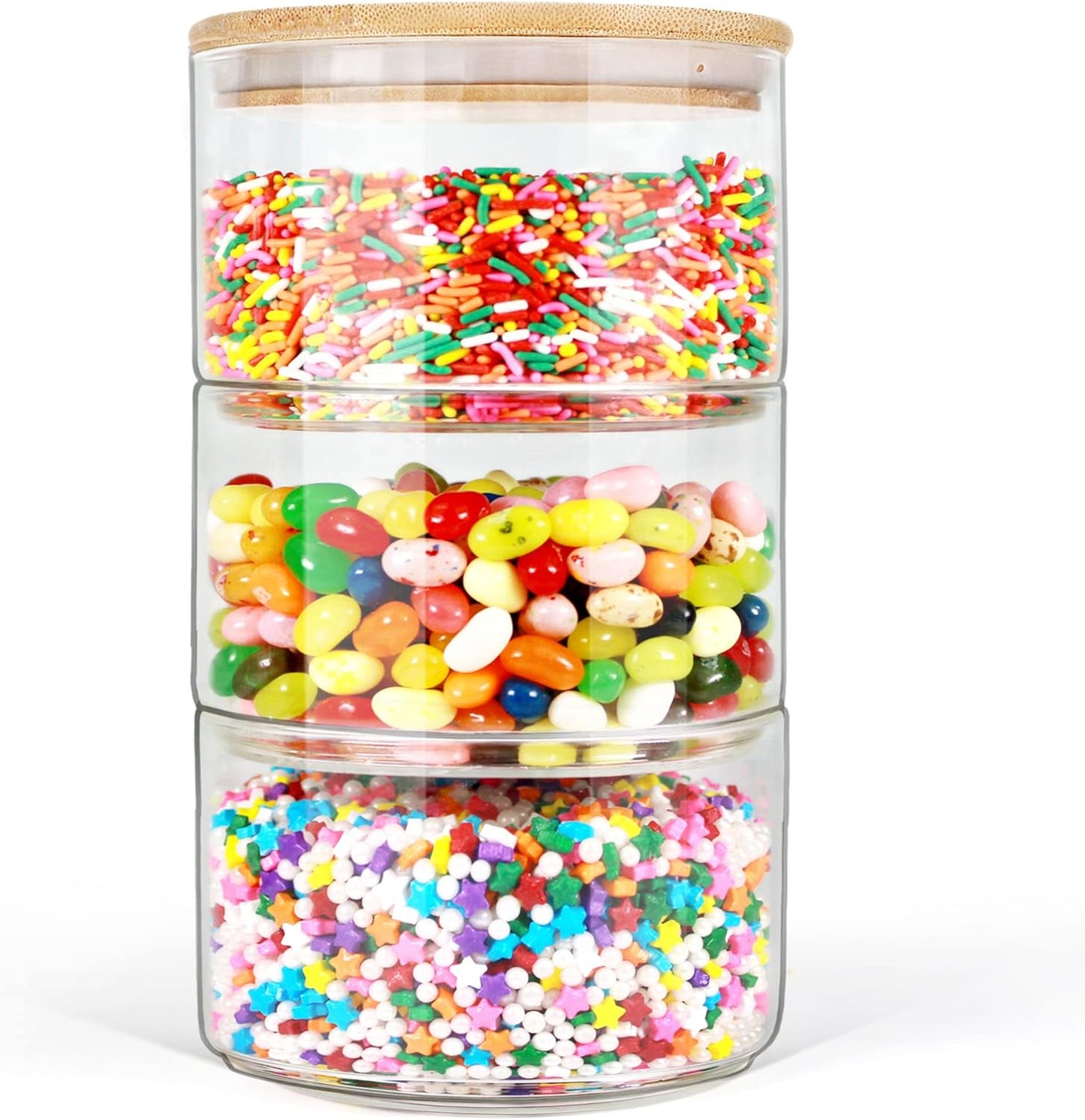 Glass Jar with Bamboo Lid (25oz)