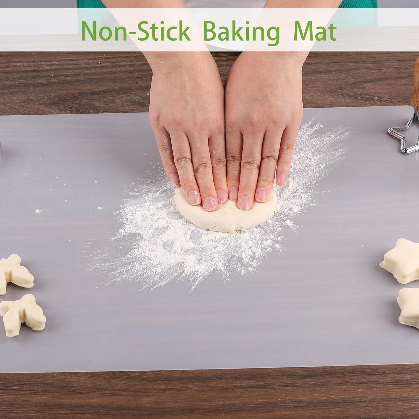 Large Clear Silicone Mats for Countertop: 1/25 x 23.6 x 35.5 Inch Translucent Non-Slip Baking Mat for Pastry - Heat Resistant Non Stick Sheet for Counter Protector