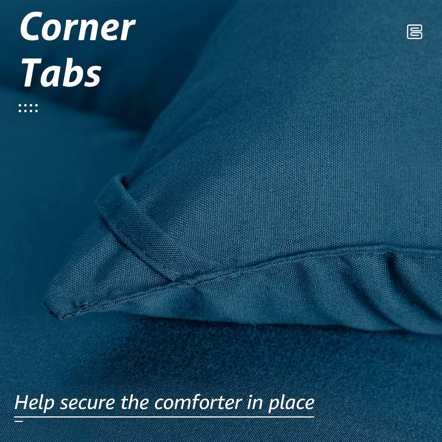 HYLEORY All Season Queen Size Bed Comforter - Cooling Down Alternative Quilted Duvet Insert with Corner Tabs - Winter Warm - Machine Washable - Teal