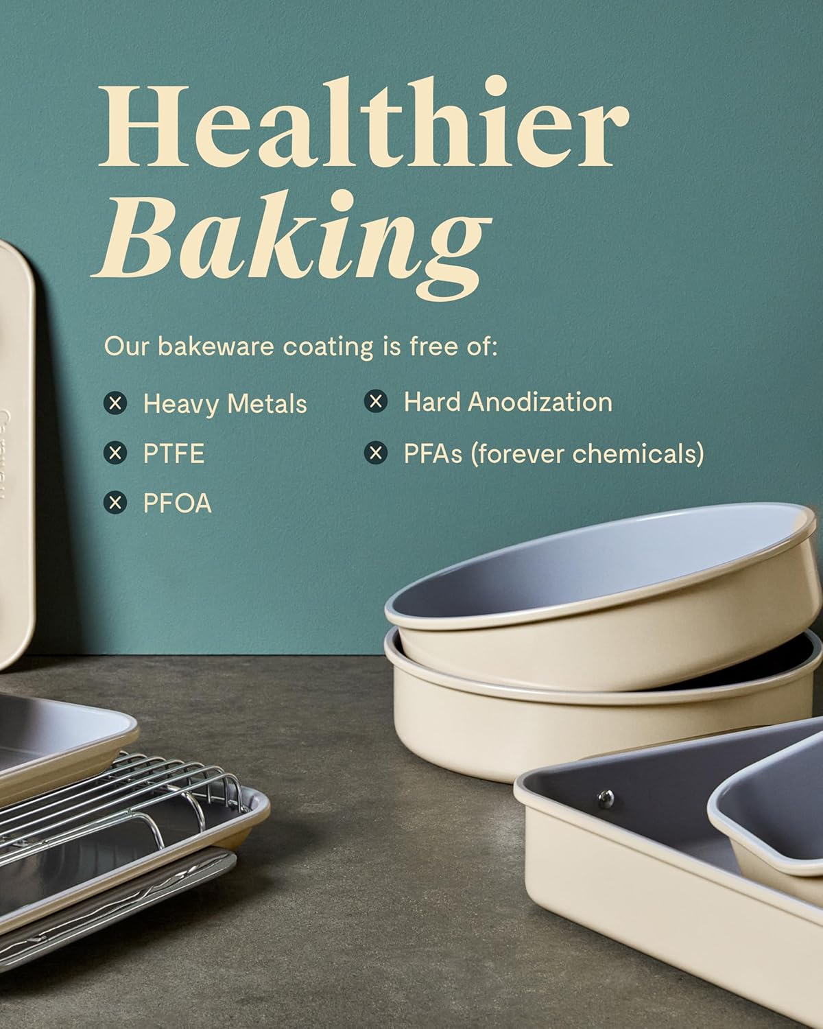 Caraway Non-Stick Ceramic 12-Cup Muffin Pan - Naturally Slick Ceramic Coating - Non-Toxic, PTFE & PFOA Free - Perfect for Cupcakes, Muffins, and More - Cream