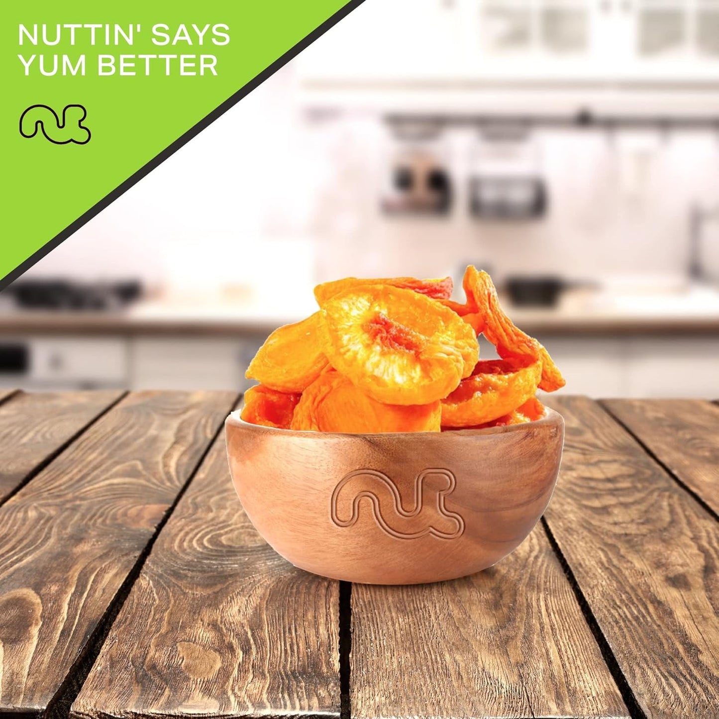NUT CRAVINGS - Sun Dried California Peaches, No Sugar Added (32oz, 2 LB) Bulk Dry Fruits Packed Fresh in Resealable Bag - Sweet Healthy Snack, Naturally Grown, Vegan, Kosher