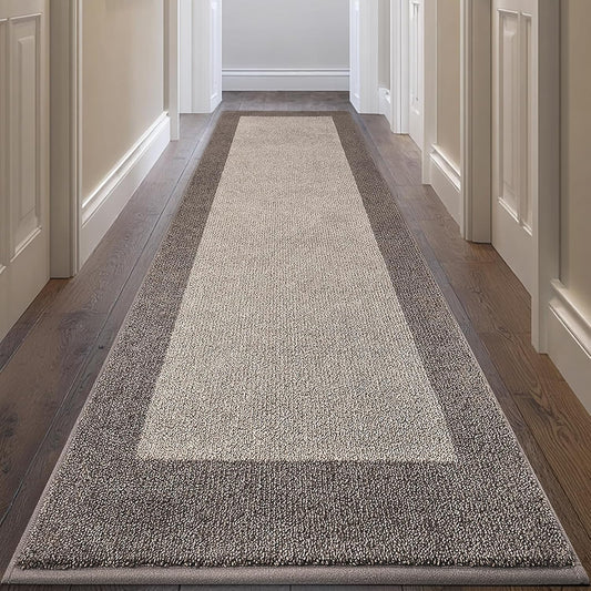 Machine Washable Runner Rug 32" x 96", Non Slip Kitchen Mat for Floor, Absorbent Entryway Rug for Kitchen, Bedroom, Living Room, Hallway, Door (Roll Packing)