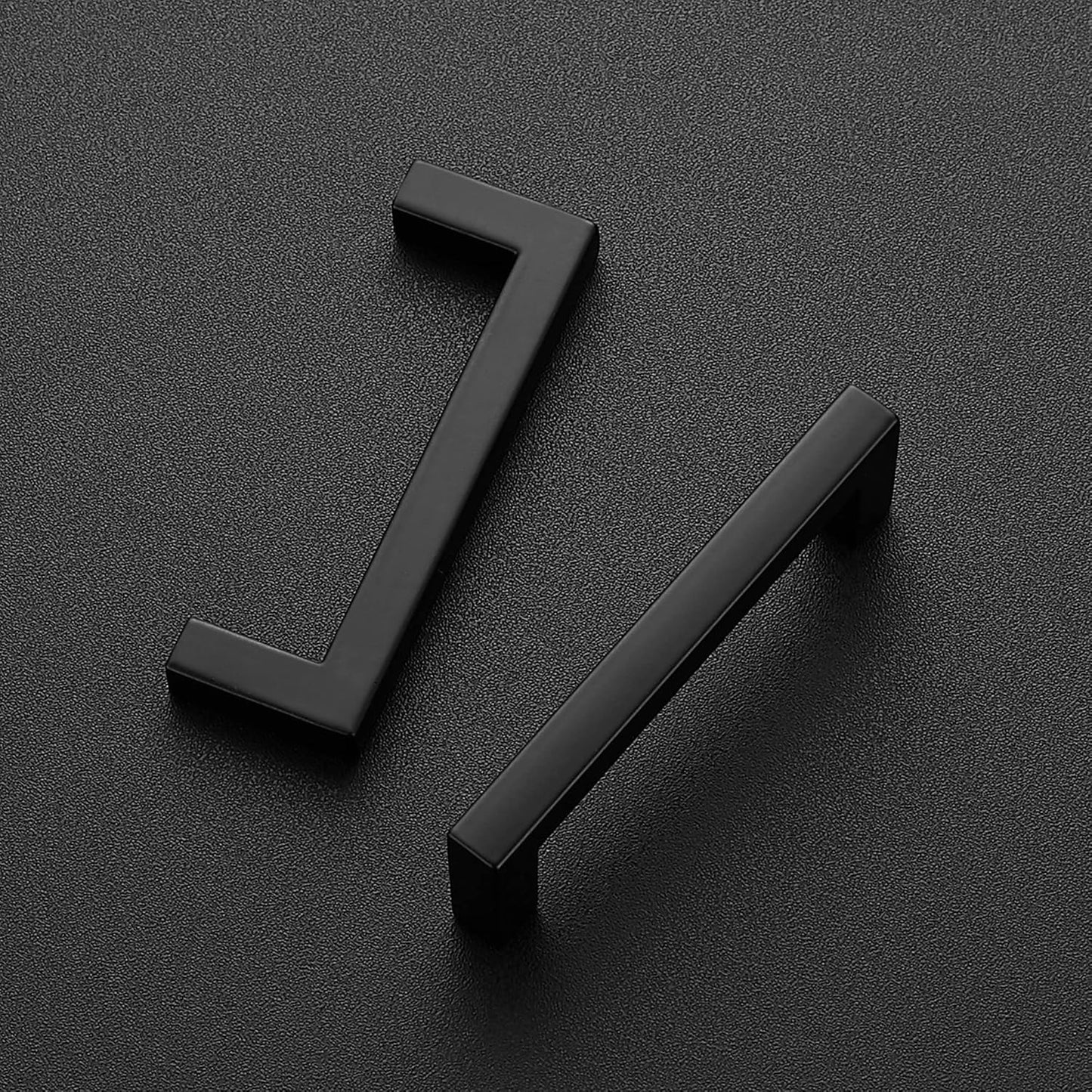 Ravinte 15 Pack Solid 3 Inch Center to Center Slim Square Bar Drawer Handles Kitchen Cabinet Handles Black Drawer Pulls Kitchen Cabinet Hardware Handles Matte Black Cabinet Pulls