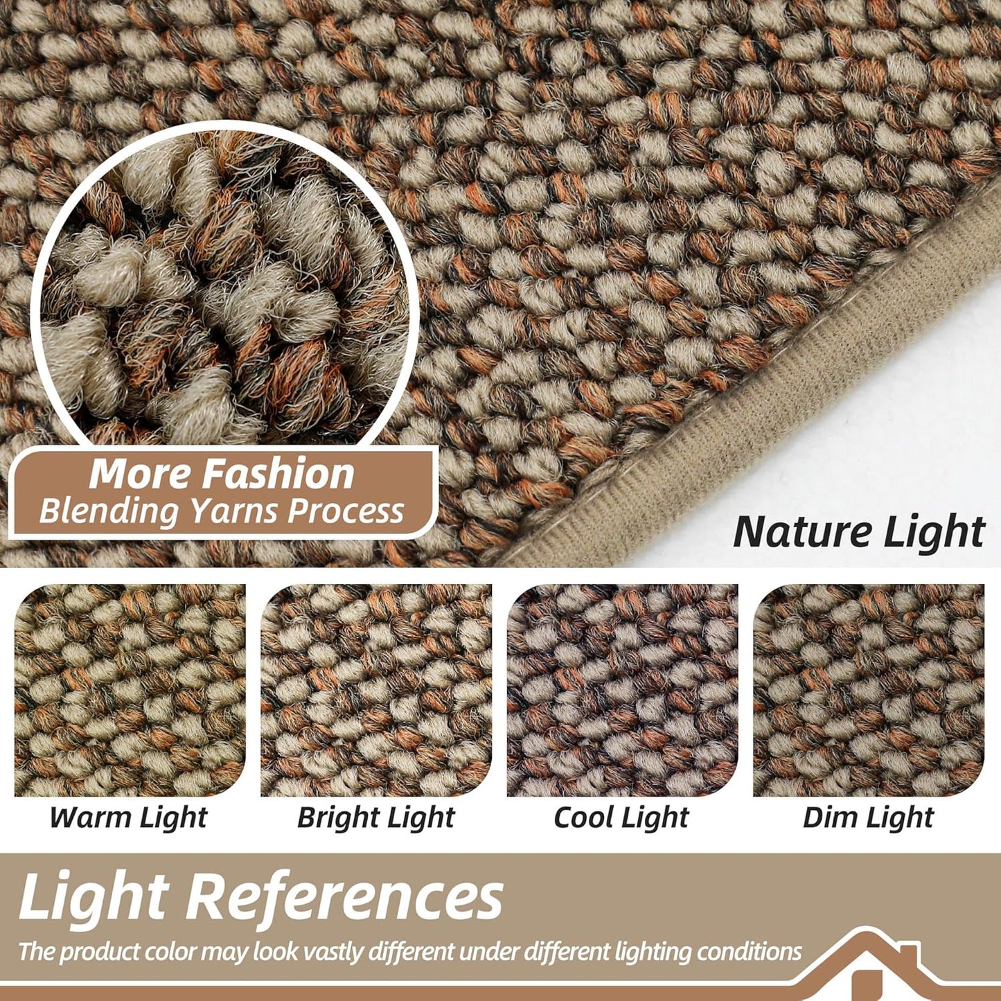 BEQHAUSE Kitchen Runner Rugs 24"x60", Non-Slip Kitchen Mats for Floor, Super Absorbent and Stain Resistant Kitchen Rug, Machine Washable Rugs for Kitchen, Hallway, Laundry & Sink, Taupe